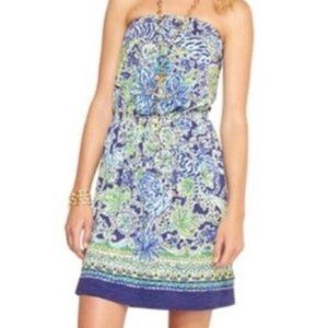 Lilly Pulitzer Windsor Strapless Pull On Dress - M